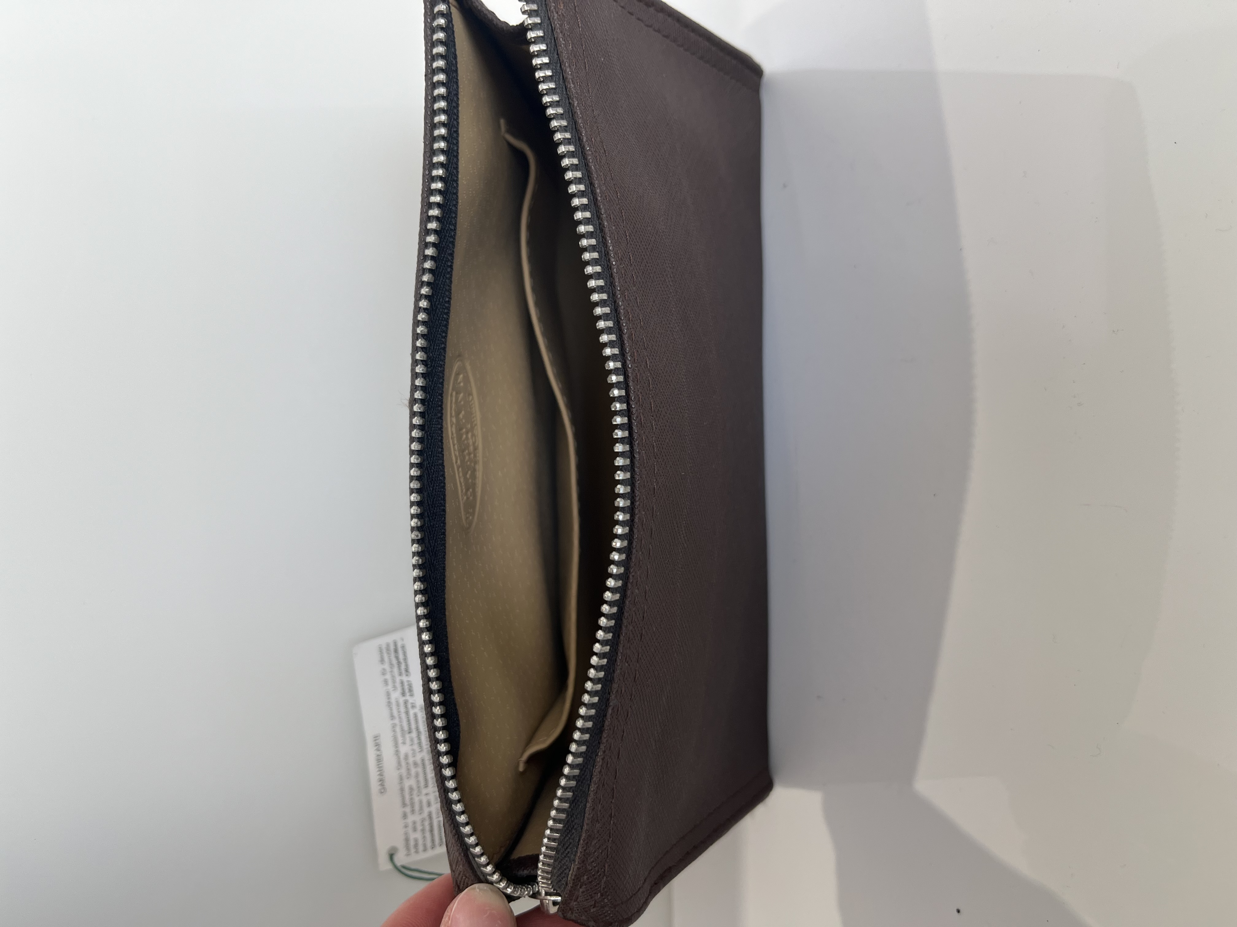 Hammann Kosmetiktasche mit Spiegel Leder, braun