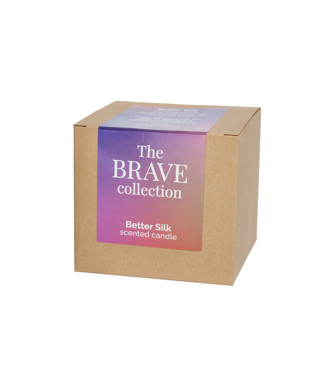 Better Silk Big Metallic Candle Purple