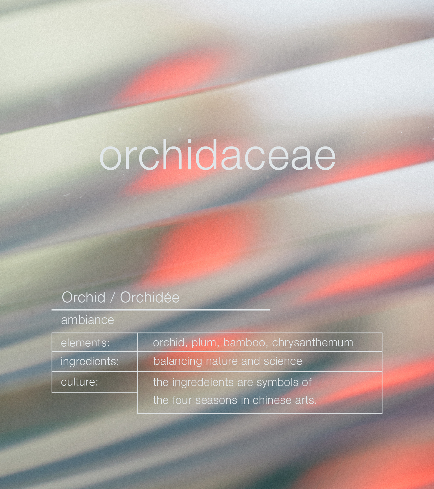 Orchidaceae Raumduft