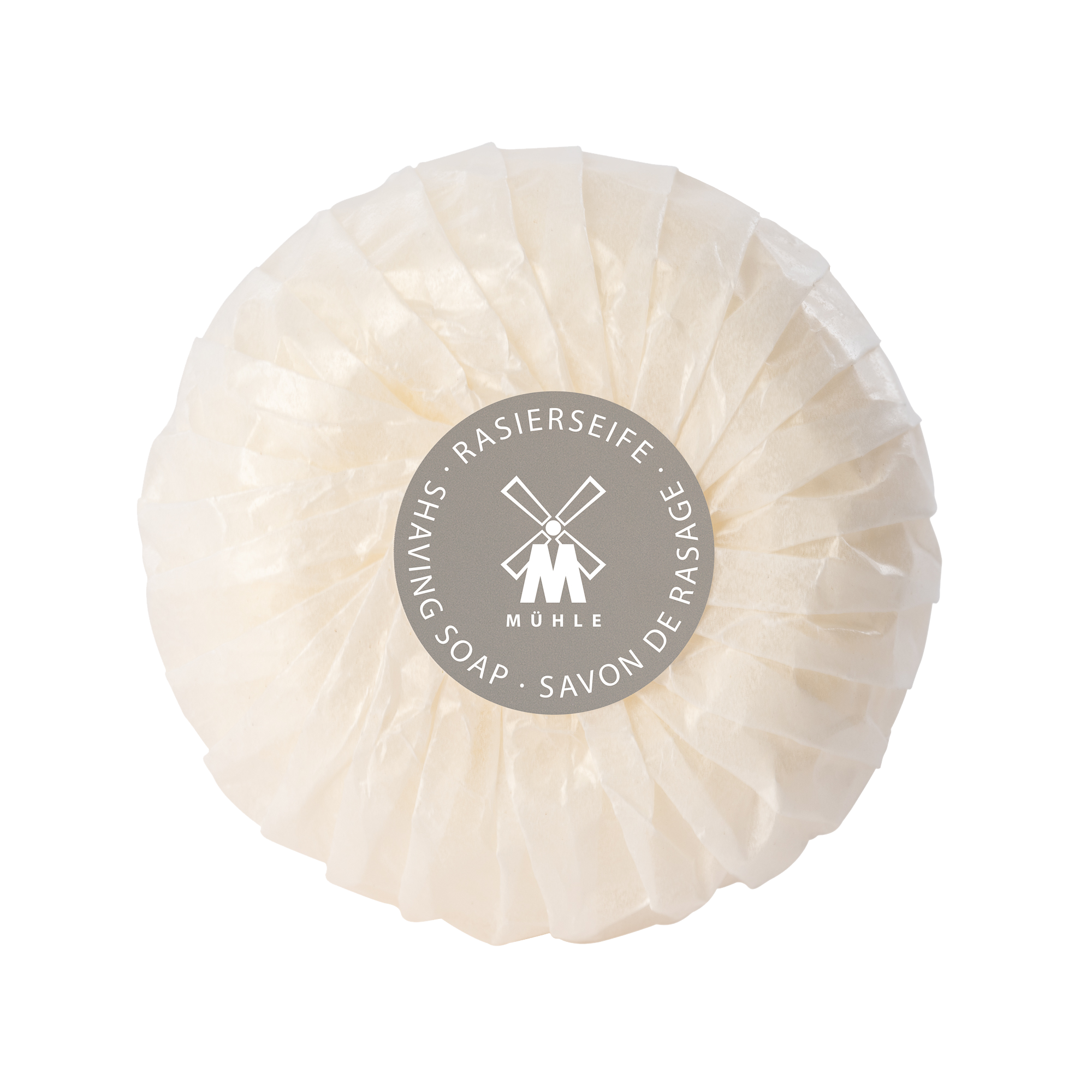 Rasierseife Sandelholz im Porzellanschälchen