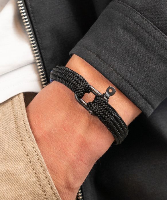 Armband Sharp Simon Black Black Gr. M/L