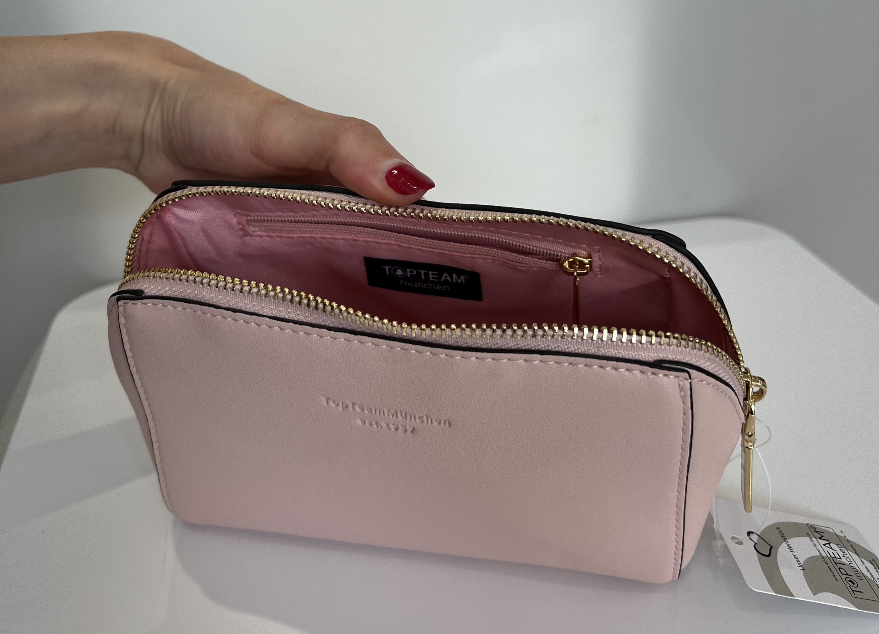 Kosmetiktasche Cannes, klein, rosa